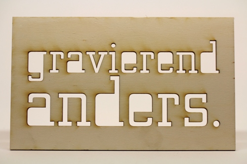 Laserschnitt als Schablone aus Holz Laserschnitt als Schablone aus Holz